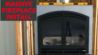 Massive Fireplace Installed /  AcuCraft 44' / Wood Burning Stove / Wood Heat for our Home