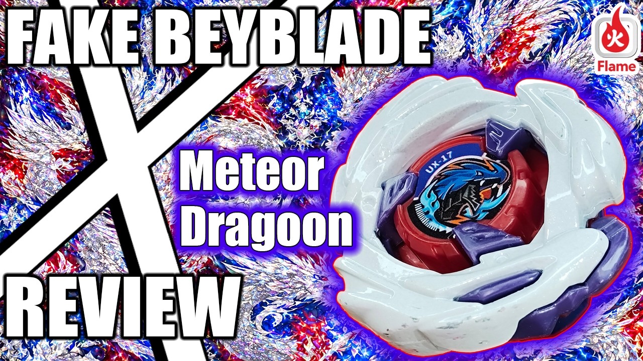 Fake Meteor Dragoon Beyblade X Unboxing Review Flame Brand - YouTube