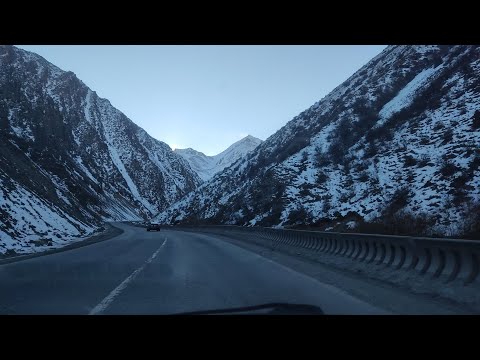 Дорога из Бишкека в Ош (Киргизия). Через горы и долины / Road from Bishkek to Osh (Kyrgyzstan)