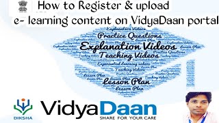 How to Contribute Content in VidyaDaan Diksha Portal  विद्यादान पोर्टल डिजीटल कंटेंट कैसे अपलोड करें