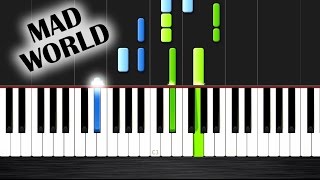 Mad World - Gary Jules - Piano Tutorial (MEDIUM) by PlutaX chords