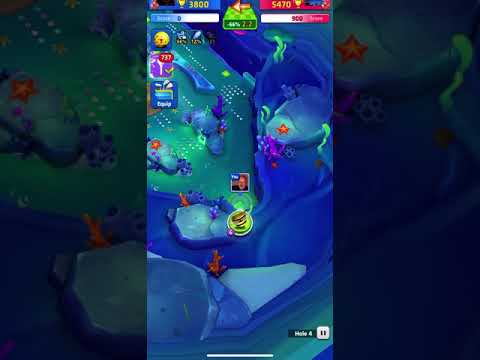 Mini Golf King Game :Stage 10 - Hole in one...perfect shot😍😎