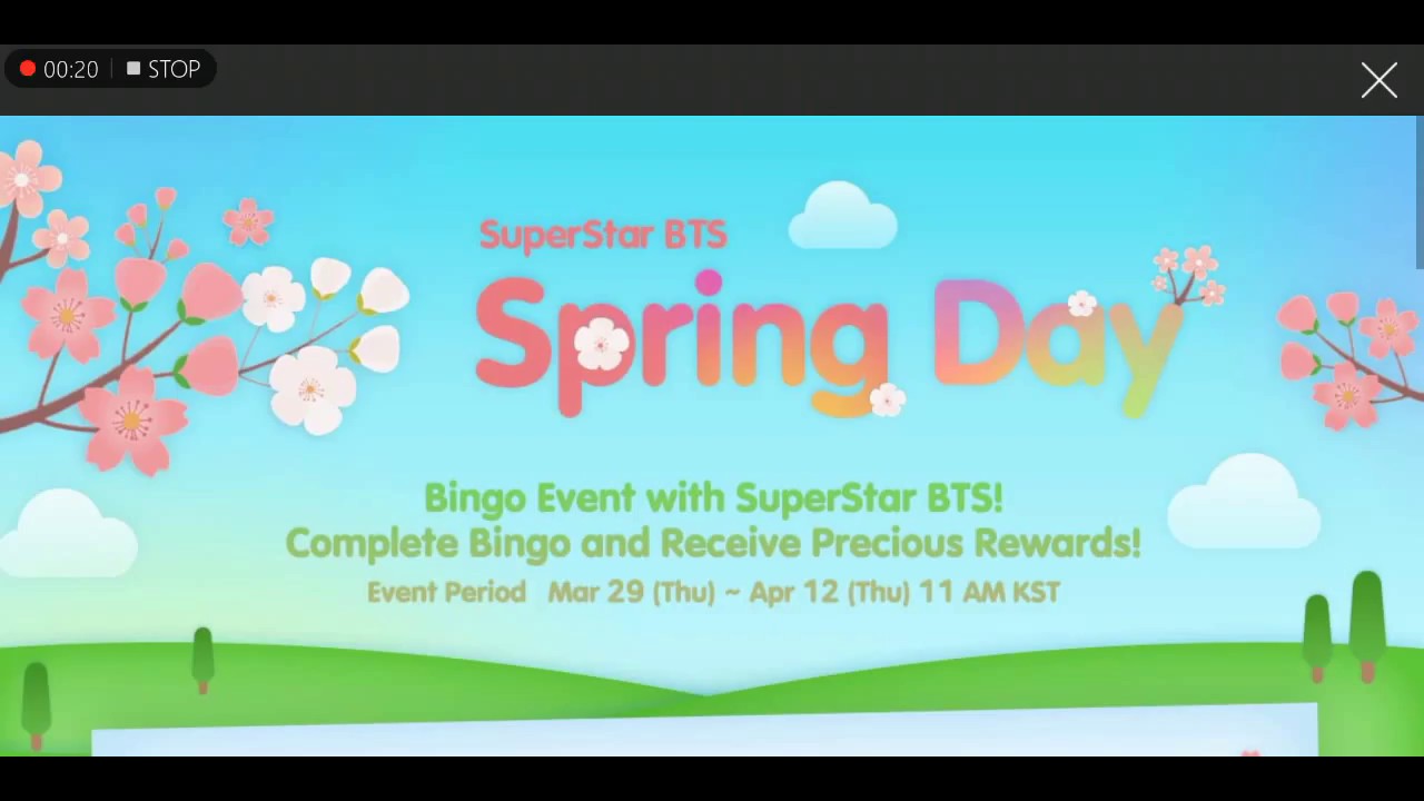 SuperStar BTS | Spring Day Bingo Event | My Full House Rewards! - YouTube