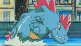 Totodile , Croconaw and Feraligatr Pokemon all Attacks #pokemon #totodile #croconaw #feraligatr