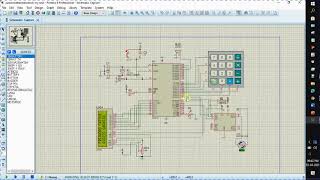 circuit diagram of password based door lock system using 8051 microcontroller