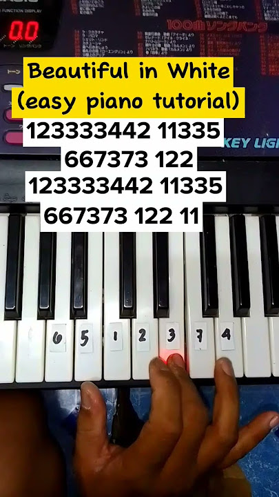 Beautiful in white(basic piano lesson)