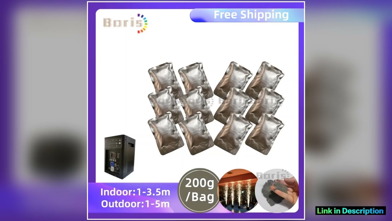 10Bag Ti Powder 200g Cold Spark Machine Consumable Cold Sparkular Machine Composite Metal Dust Indo