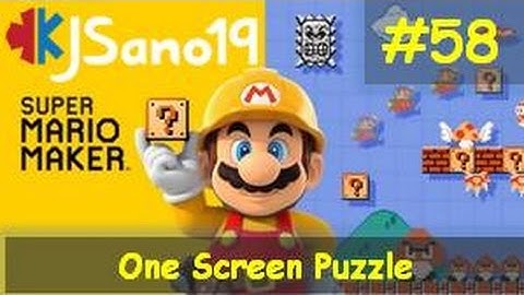 Super Mario Maker - One Screen Puzzle - 58 - Thomas (2 Puzzles)