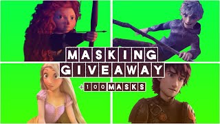 Masking giveaway! (Hiccup, Jack, Merida, Rapunzel)
