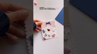 DIY Cute 3d stickers 🎀with glue gun🍓|Handmade crafts✨#diy #shorts #art #viral #fypシ