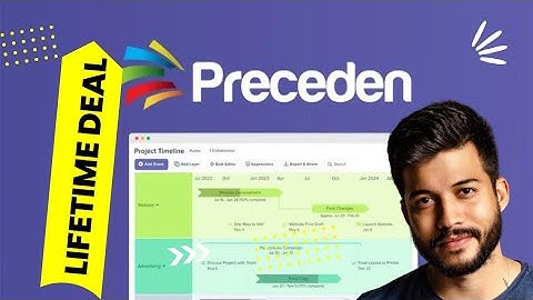Preceden Review and Demo Tutorial: Appsumo Lifetime Deal - Create professional timelines and roadmap