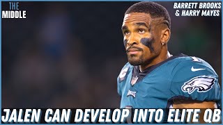 Barrett Brooks Believes Jalen Hurts Can Become Next Level? Plus, Future of Eagles' QB | The Middle