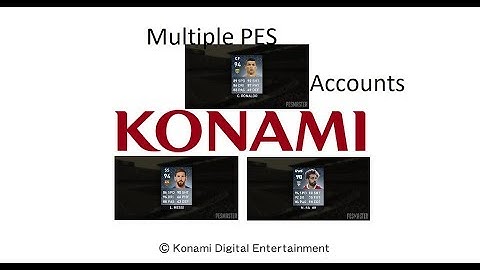 How to play with multiple PES 2019 accounts in a single device and connect with konami ID????