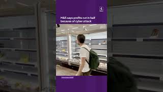 M&S profits halved due to cyber attack