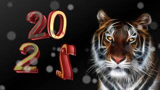 2️⃣0️⃣2️⃣2️⃣  Год Тигра С Музыкой.с Новым Годом Тигра!Тигр Футаж.jingle Bells Happy New Year Tiger