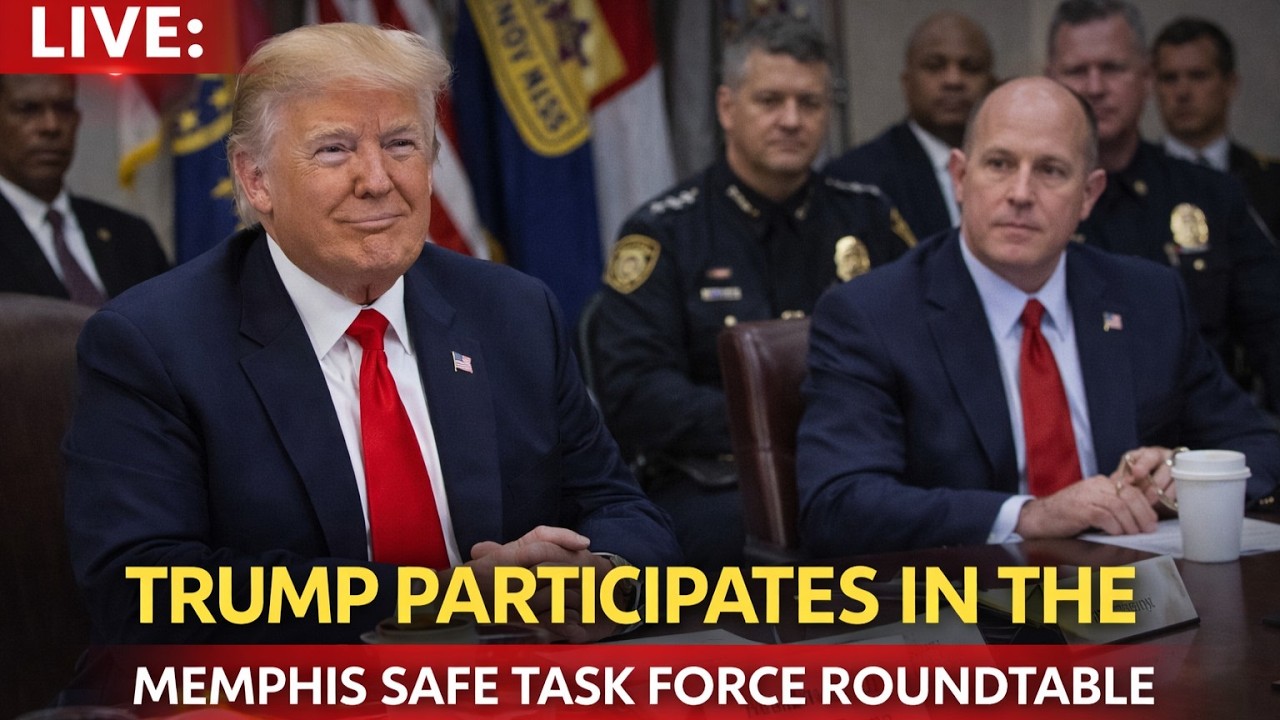LIVE: President Trump Participates in the Memphis Safe Task Force ...