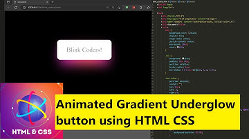 Animated Gradient Under glow Button using HTML CSS