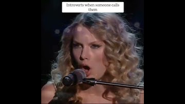 Introverts when someone calls them #taylorswift