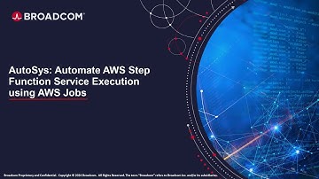 AutoSys: Automate AWS Step Function Service Execution using AWS Jobs