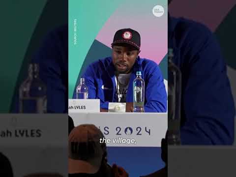 Noah Lyles reveals it's difficult for him to stay in Olympic village | USA TODAY