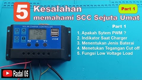 Cara Setting SCC solar controller charger Sejuta umat Cara Pasang SCC