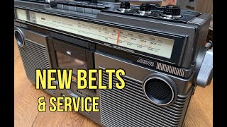 Hitachi TRK-5280E New Belts. Service & Clean. Vintage Boombox