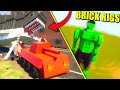 BRICK RIGS - MEGALODÓN Vs TANQUE, DINOSAURIOS Y HULK! - BRICK RIGS con ROSGAMER | Gameplay Español