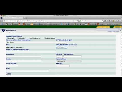 How to Fill Out a CPF Application - Cadastro de Pessoa Física