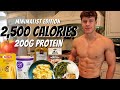 Full Day of Eating 2,500 Calories | MINIMALIST Healthy Meals to Lose Fat and Build Muscle