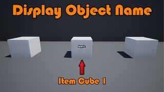 Display Name On Screen Of Object You Are Looking At - Unreal Engine Tutorial