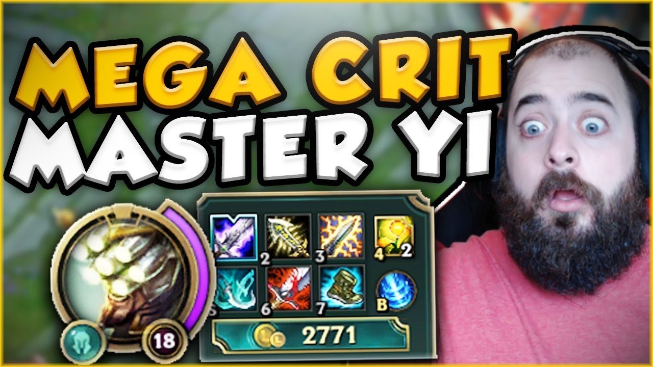 THIS MEGA CRIT MASTER YI BUILD IS ACTUALLY DUMB! FULL AD MASTER YI TOP GAMEPLAY! League Legends - YouTube