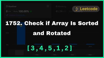 1752  Check if Array Is Sorted and Rotated  | Arrays | Leetcode Daily problem