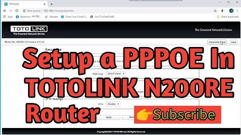 Setup a PPPOE in TOTOLINK N200RE  Router.  NEW TUTORIAL 2020. 👉Part-1