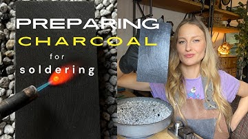 Quick and easy steps to prep charcoal block for soldering | silversmithing tips | jewelry making