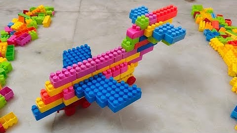 Satisfying DIY Aeroplane ASMR/Building Blocks/block game/lego building fun#asmr#buildingblocks