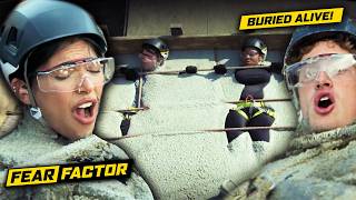 BURIED ALIVE in CEMENT! 😱😵🗿 | Fear Factor: House of Fear