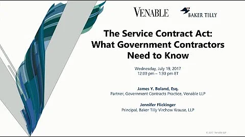 The Service Contract Act: What Government Contractors Need to Know