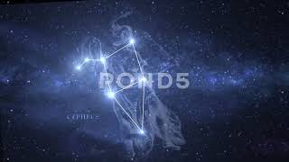 Cepheus Constellation Star Map Animation
