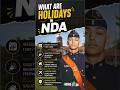 Life at NDA: How many holidays are given to NDA Cadets? | LWS #nda #cadets #ndaexam #shorts
