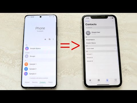 How To Transfer Contacts From Android To iPhone!