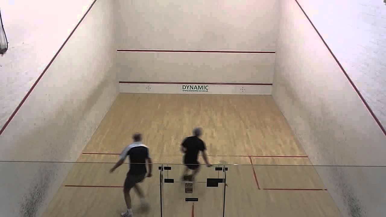 Norfolk squash Mens O45 semis Robin Chipperfield v Paul Bradnock 1
