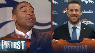 Cris Carter reveals why Case Keenum isn't a franchise QB, Talks Jets draft move | FIRST THINGS FIRST