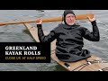 Some Greenland Kayak Rolls, Close Up at Half Speed