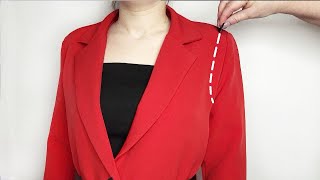 ✅How to reduce the shoulder on a jacket