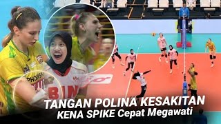 Kembali Kena Spike Megatron ! Reaksi Polina Rahimova Terpental Kena Spike Mega