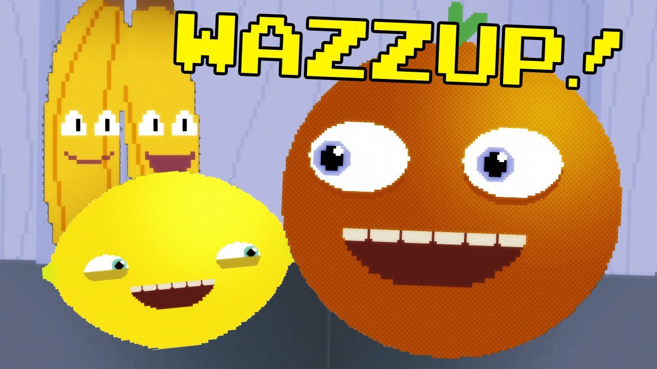  Annoying  Orange  WAZZUP Video Game  Style YouTube