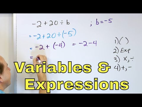 Video: Ce este o expresie care combină numere de variabile și cel puțin o operație?