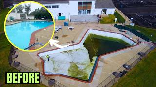 WE DEEP CLEANED THIS MASSIVE STAR SHAPE POOL SEASON 2 EP #4 @Wateriswet001