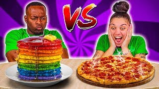 Breakfast vs dinner food challenge with the prince family follow on
facebook: https://www.facebook.com/theofficialprincefamily f...