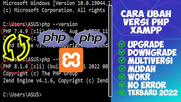 Cara Mudah Mengubah Versi PHP di XAMPP Terbaru Selamanya !!!